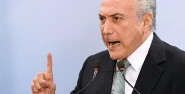 LAVA JATO – “Não renunciarei à Presidência”, diz Temer em pronunciamento