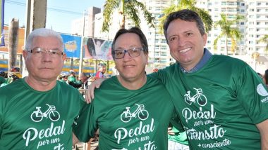 Pedal por um trânsito mais consciente reúne centenas de ciclistas em Caldas Novas