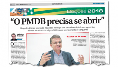 Ex-presidente do PMDB ataca Daniel e cobra renovação: “O novo não pode ser apenas de postura física”