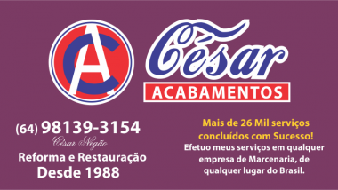 Pensou em móveis – César Acabamentos