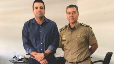 Deputado Gustavo Sebba se reúne com comandante da PM para tratar sobre ações na segurança de Ipameri e região