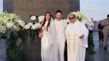 Alok e Romana Novais se casam aos pés do Cristo Redentor