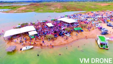 Governo de Três Ranchos comemora resultado positivo da Praia artificial no lago azul durante o carnaval