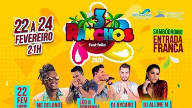 Confira programação do Carnaval de Três Ranchos 2020