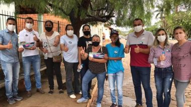 Em Três Ranchos – Candidatos a prefeito, vice e vereadores realizam caminhada pelas principais avenidas