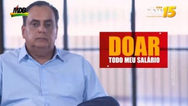 Elder Galdino anuncia no programa de TV que doará salário de prefeito à instituições de caridade