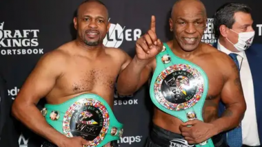 Mike Tyson ataca, busca nocaute na volta aos ringues, mas tem empate simbólico com Roy Jones
