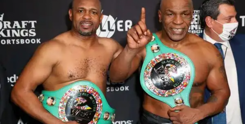 Mike Tyson ataca, busca nocaute na volta aos ringues, mas tem empate simbólico com Roy Jones