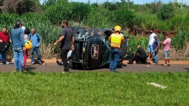Policiais militares morrem em acidente entre viatura e caminhão em Santo Antônio da Barra