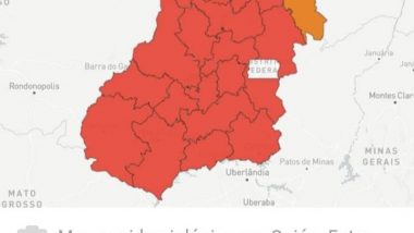Regiões em calamidade, de acordo com mapa epidemiológico