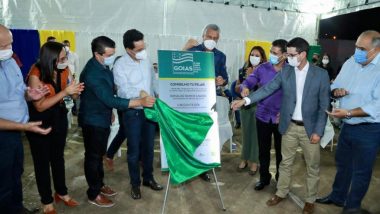 Bonfinópolis: Caiado, Lucas Fernandes, Luiz Sampaio e Kelton Pinheiro inauguram escola reformada e sede do conselho tutelar