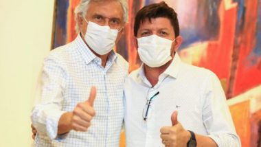 Caiado e Glaustin aproveitam o fim de semana para discutir futuro de Goiás