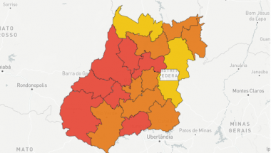 Três regiões de Goiás deixam zona vermelha no mapa de risco