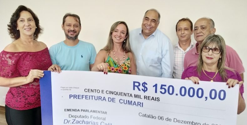Solicitado por Luiz Sampaio, deputado Zacharias Calil destina R$ 150 mil para Cumari
