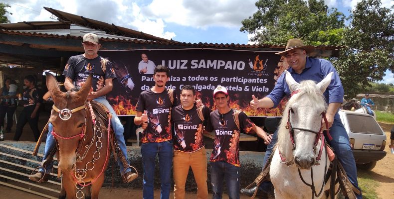 CAVALGADA:  Luiz Sampaio participa de cavalgada organizada pela equipe Clube do Cavalo