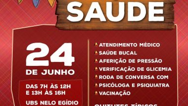 Secretaria da Saúde de Ouvidor promove o “Arraiá da Saúde “ com atendimento médico e outros serviços