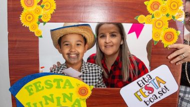 Crianças e adolescentes do Serviço de Convivência e Fortalecimento de Vínculos participam de festividade junina