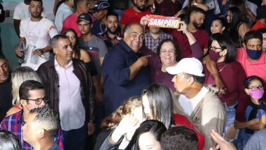 Pré-candidato a deputado Estadual Luiz Sampaio participa da primeira festa junina de Anhanguera