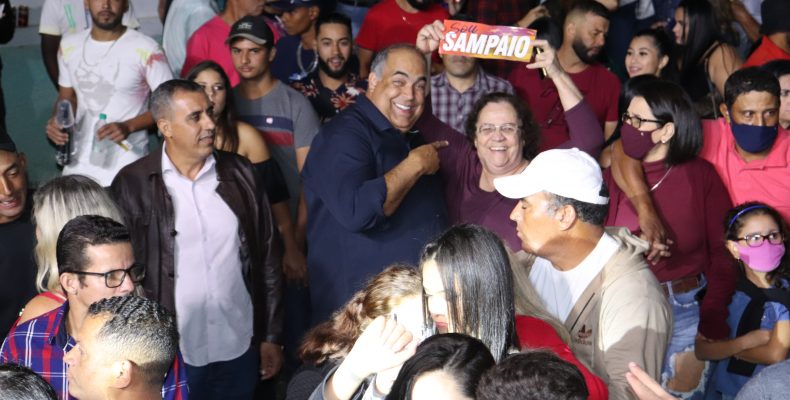 Pré-candidato a deputado Estadual Luiz Sampaio participa da primeira festa junina de Anhanguera