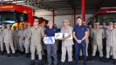 Drone é doado ao 10° Batalhão do Corpo de Bombeiro de Catalão