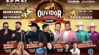 Festa do Peão: Agora é oficial, de 25 a 27 de agosto a 7ª edição do Ouvidor Rodeio Show