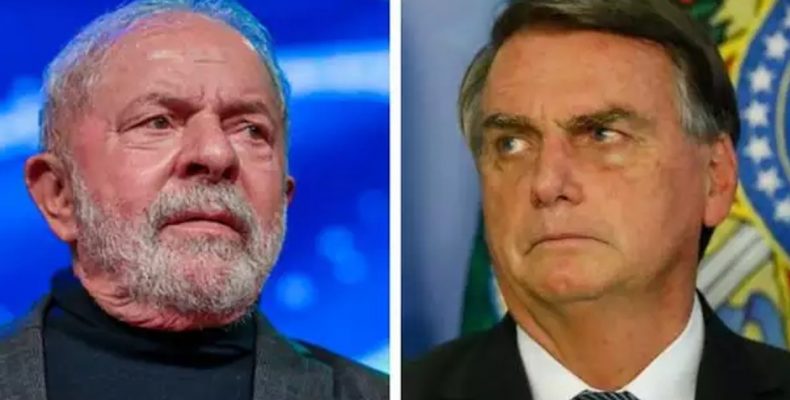 Ipec: Lula tem 54% e Bolsonaro 46% dos votos válidos