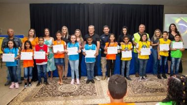 Educação no trânsito – PRF realiza formatura dos alunos da rede de ensino de Ouvidor no Projeto Educar – PAT