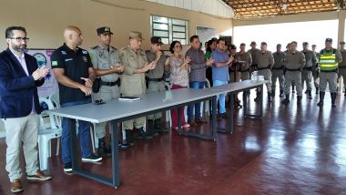 Segurança Pública: Vereadores participam da solenidade “Comando Itinerante” em Nova Aurora