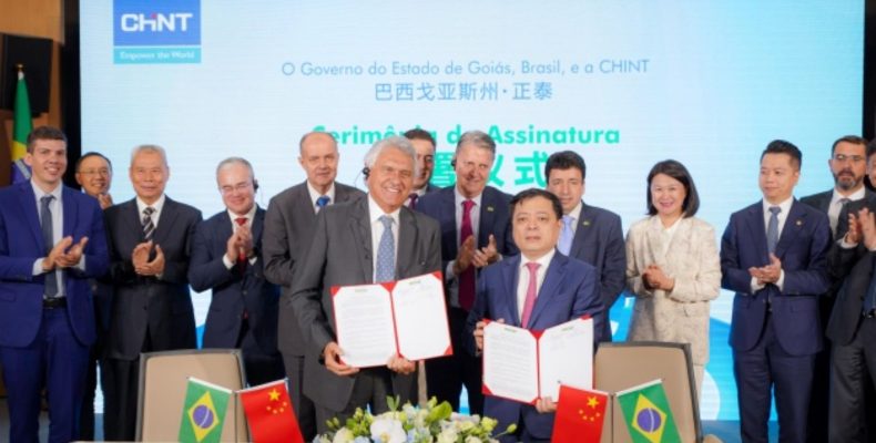 Empresa chinesa de sistemas de energia limpa anuncia instalação em Goiás