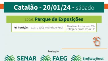 Sindicato Rural de Catalão realiza evento com serviços de saúde e cidadania gratuitos para a poulação