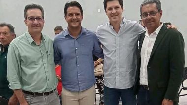 Marcelo Paiva e Lucas Guimarães prestigia  reeleição de Daniel Vilela como presidente do MDB Goiás