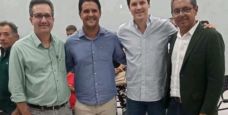 Marcelo Paiva e Lucas Guimarães prestigia  reeleição de Daniel Vilela como presidente do MDB Goiás