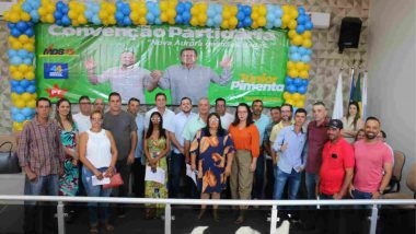 Em convenção partidária, Júnior Pimenta e Danilo Araújo são confirmados como candidatos a prefeito e vice em Nova Aurora