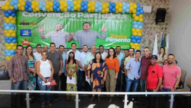 Em convenção partidária, Júnior Pimenta e Danilo Araújo são confirmados como candidatos a prefeito e vice em Nova Aurora