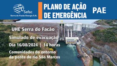 Sefac realizará neste mês o terceiro simulado preventivo do Plano de Ação de Emergência