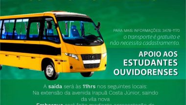 Prefeitura de Ouvidor disponibilizará Ônibus para provas do Enem