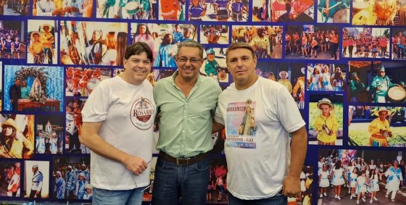 Prefeito de Anhanguera participa de celebração em Ouvidor e reforça laços entre as cidades irmãs