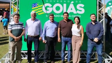 Comitiva liderada pelo Prefeito de Urutaí participa da abertura do Programa Goiás Social e Agro é Social em Catalão