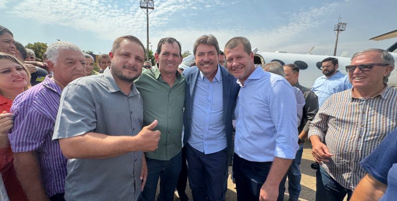 Douglas Sertório participou da reinauguração do Hospital Municipal de Palmeiras de Goiás com presença do senador Wilder Morais 