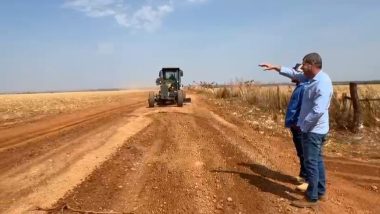 Campo Alegre: Prefeito Douglas Sertório acompanha obras de infraestrutura em estradas na zona rural