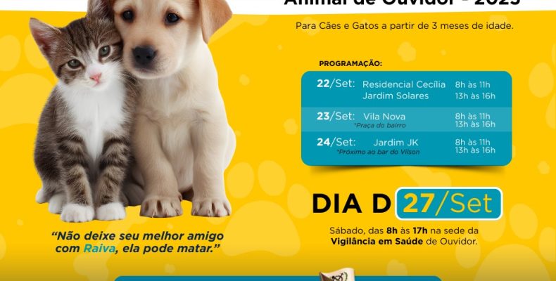 Campanha de Vacinação Animal de Ouvidor