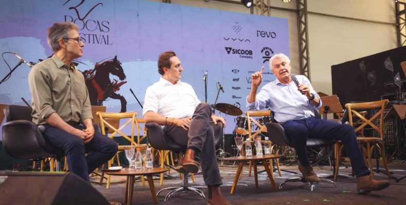 Caiado defende rigor contra crime organizado durante Rocas Festival em Itu (SP)