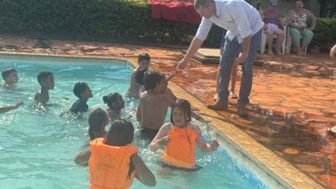 Campo Alegre: Em comemoração à semana das crianças, Escola Luiz Fava leva alunos para um dia de recreação nas piscinas