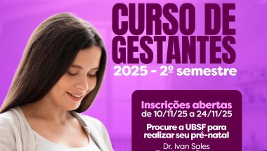 Prefeitura de Ouvidor abre inscrições para Curso de Gestante no 2º semestre de 2025