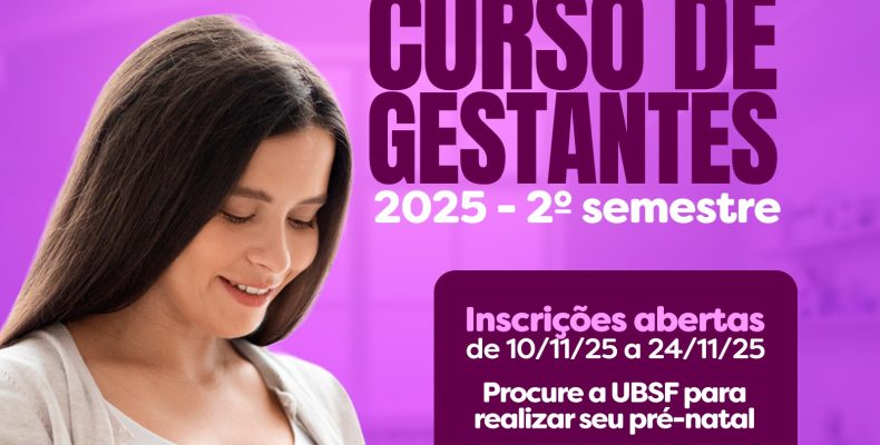 Prefeitura de Ouvidor abre inscrições para Curso de Gestante no 2º semestre de 2025