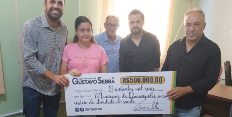 Davinópolis é contemplado com emenda parlamentar de R$ 500 mil destinada à Saúde