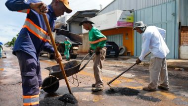Com estratégia e cautela, Prefeitura de Catalão mantém frentes de serviço contra buracos no período chuvoso