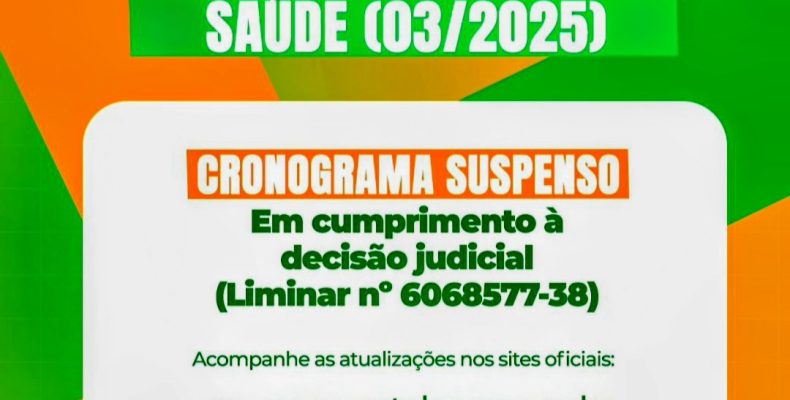 Prefeitura de Catalão comunica suspensão temporária do concurso da Saúde por decisão judicial