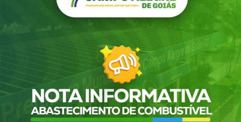 Governo Municipal de Campo Alegre de Goiás anuncia medidas de racionalização de combustível