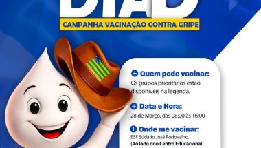 DAVINÓPOLIS: DIA D lança campanha de vacinação contra gripe com foco em grupos prioritários e data marcada